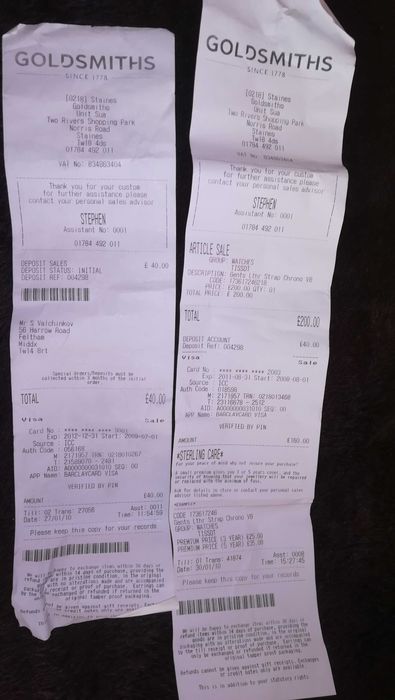 Tissot v8 chronograph