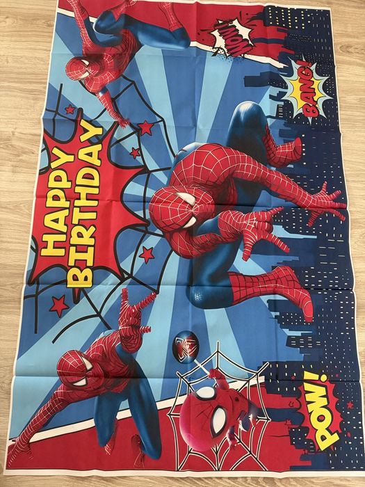 НоВ Винил/ платно за рожден ден Spiderman