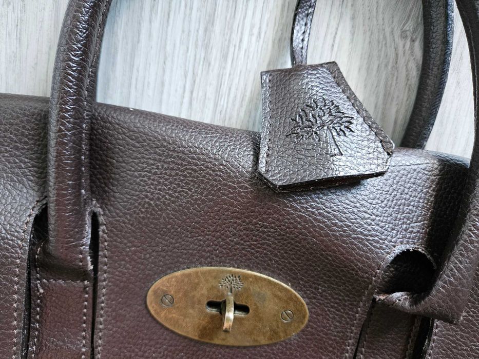 Mulberry Bayswater дамска чанта естествена кожа