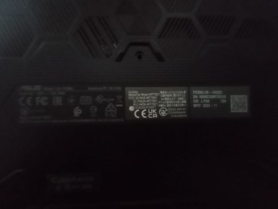 Ноутбук asus fx506l