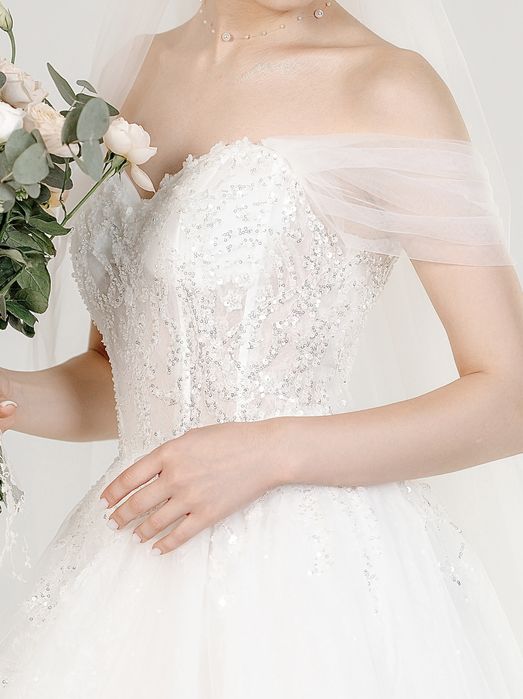 Свадебное платье.Размер S-M.