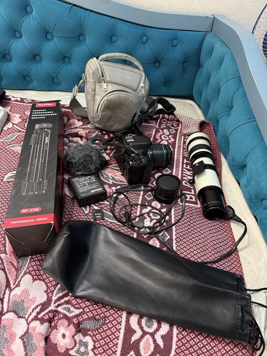 Камера Canon 600D, 2 обьективка 18-55 и 420-800