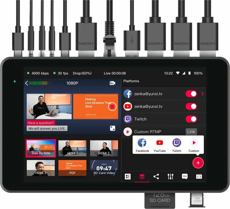 YoloLiv YoloBox Pro Consola de mixare video HDMI