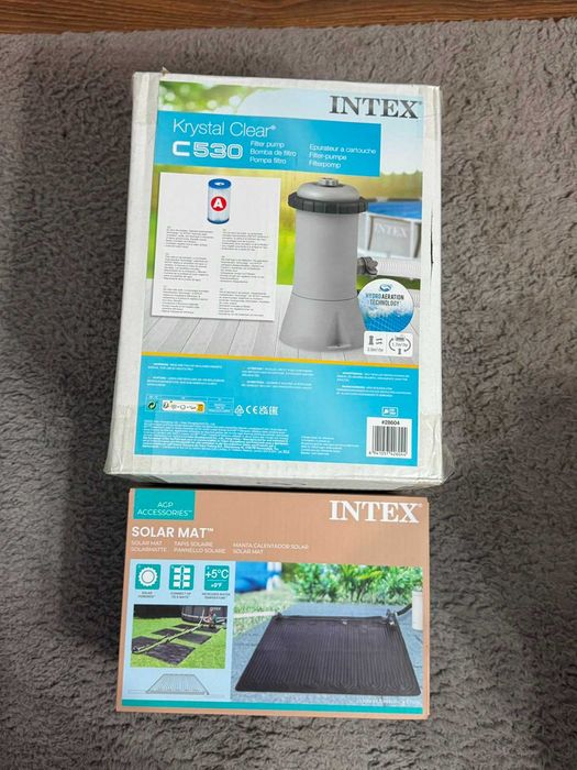 Pompa Intex Piscina Krystal Clear 530 + Incalzitor solar mat sigilate