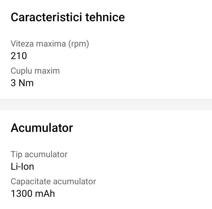 Surubelnita pe acumulator Heinner