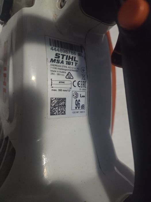 STIHL MSA 160 T  electric baterie