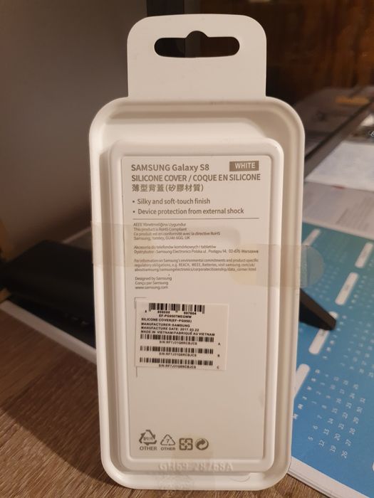 Husă Originală Samsung S8 varianta white/albă