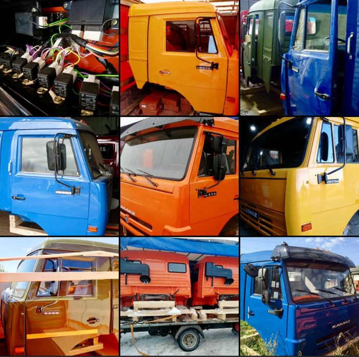 Кабина Камаз новые и ремонтные, запчасти к ним