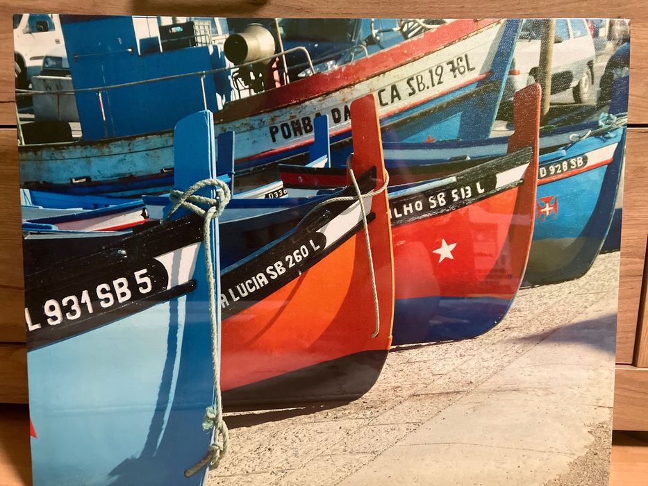 Картина канава лодки 50 х 40 см