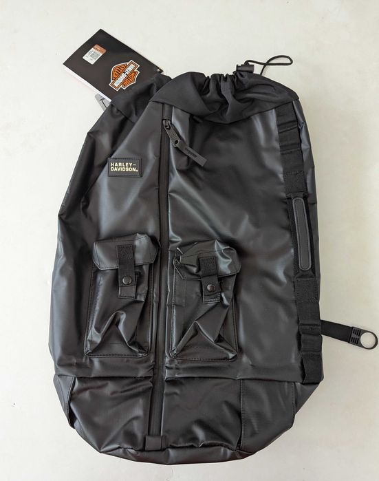 Harley Davidson Hybrid Duffer-Backpack черна раница/сак от Сащ