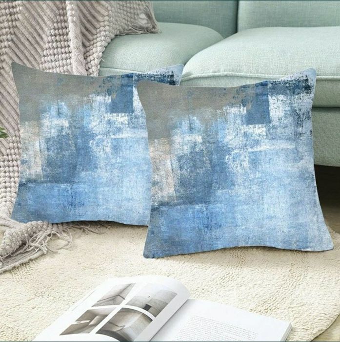 Set 2 bc  huse de perna Shalmor Blue,45×45cm