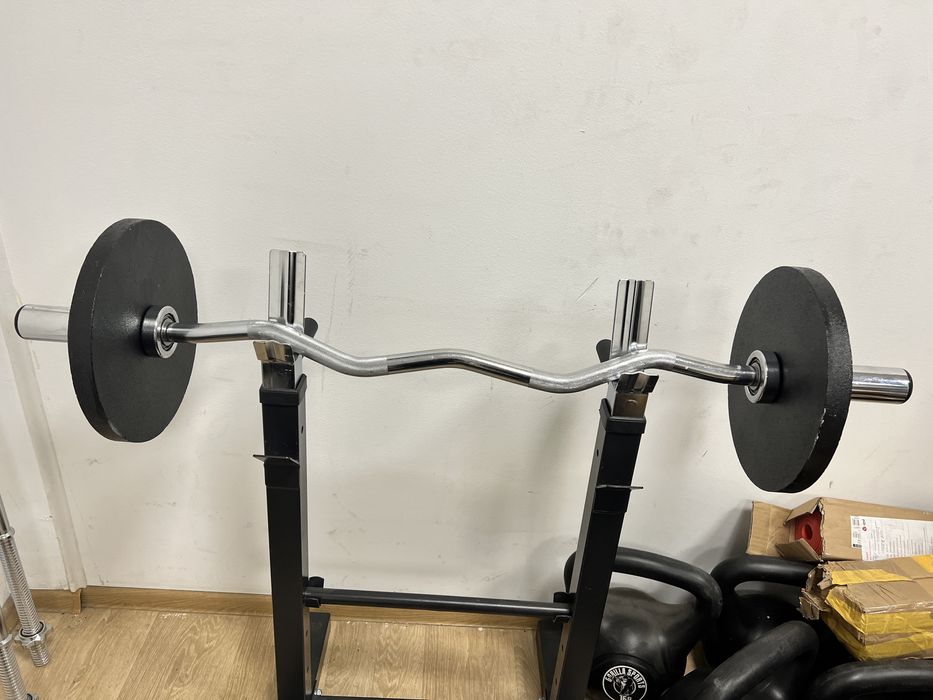 Bara z ez 50 mm. Olimpica cu rulmenti profi+30 kg discuri noi toate
