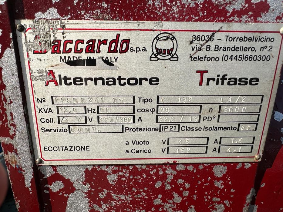 Generator italian  pe cardan 12,5 kw