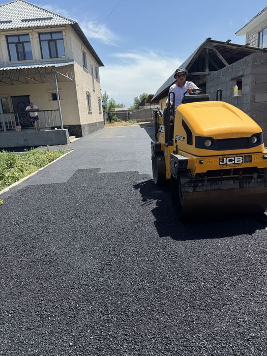 Асфальтирование. Укладка асфальта.