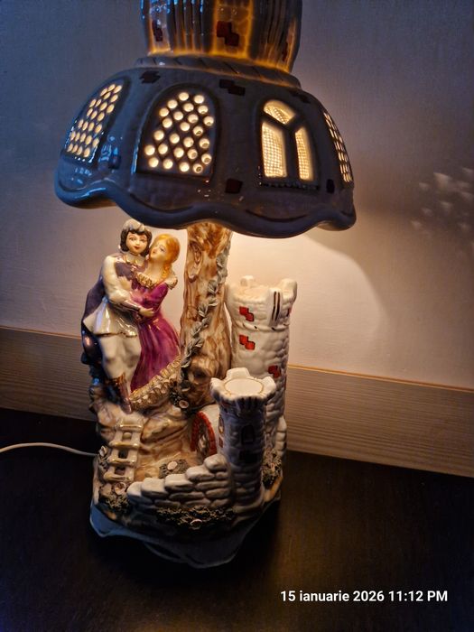 Veioză porțelan Apulum lucru manual