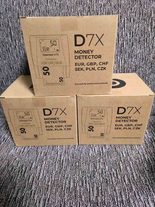 Detectalia D7X детектор за разпознаване на фалшиви банкноти,пари