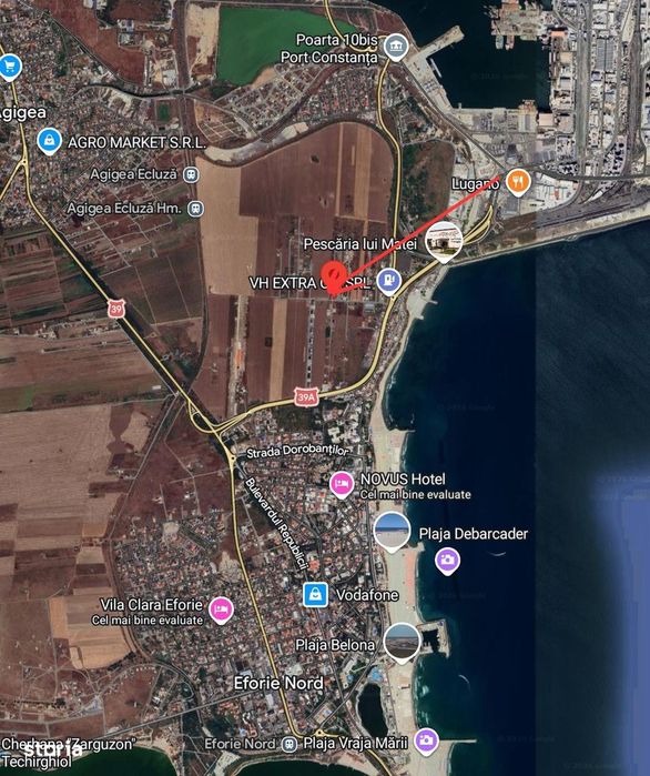 Clădire cu potenţial de Pensiune Eforie Nord - Steaua de Mare 135.000€