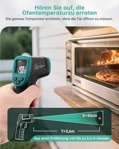 Инфрачервен термометър ERICKHILL -50 до 800C