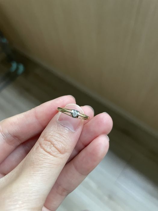 Кольцо 585 пробы с бриллиантом