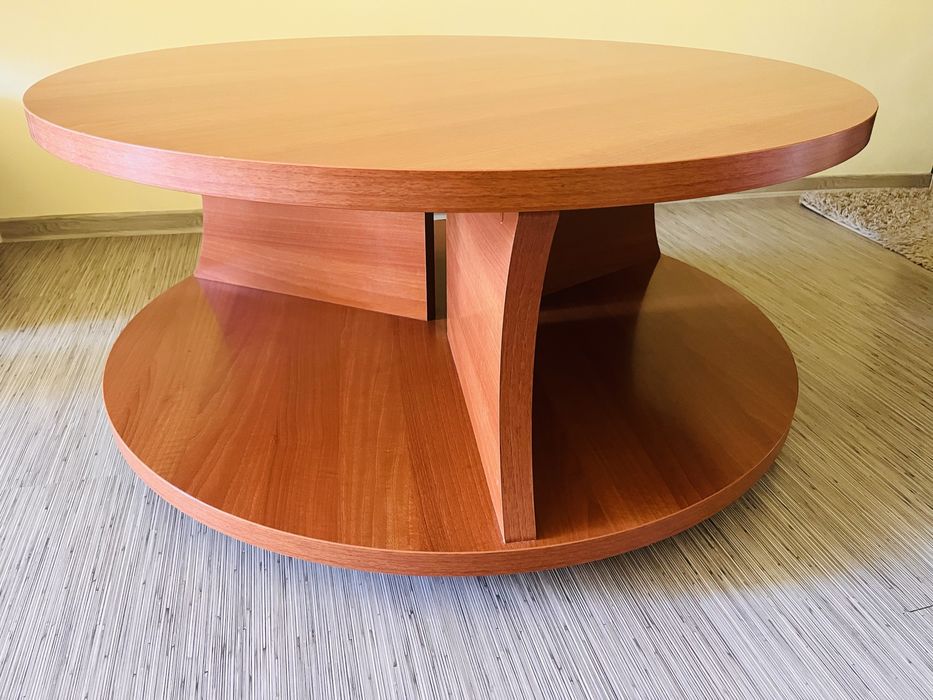 Masa Lems rotunda de cafea, impecabila – diametru 1 m