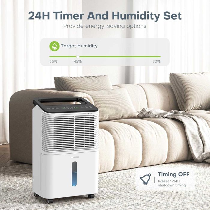 ПРОМО 2г Гаранция Обезвлажнител Влагоабсорбаор CONOPU DNS65 16л/Ден