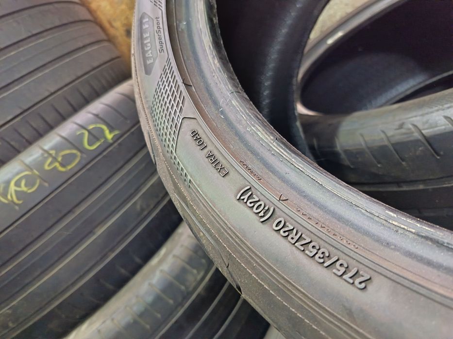 Anvelope vara 245 40 20 și 275 35 20 Goodyear 2022 și 2023 +5mm