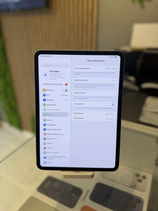 **ATS GSM**Ipad Pro 11-inch M4 256Gb 5G/Baterie100%/Fact+Gar 12 luni