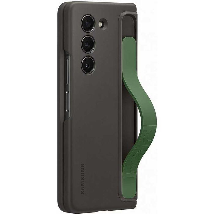 Husa Galaxy Z Fold5/6+Pen ZFold5 Eco-Leather/Standing Case Strap/Clear