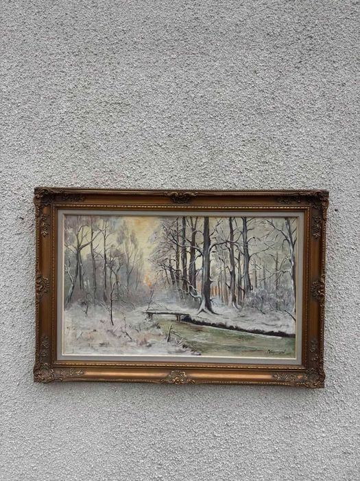 Tablou în ulei pe pânză semnat Mettepenningen J.