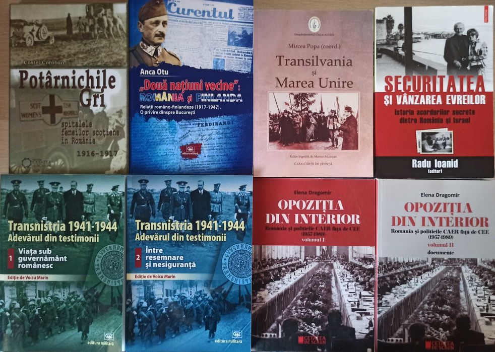 Carti de istorie despre istoria romanilor, Romania in razboaiele mondiale, comunism in Romania, Romania in razboiul rece (lichidare biblioteca)