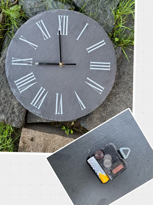 Masa din piatra naturala pentru living + ceas de perete