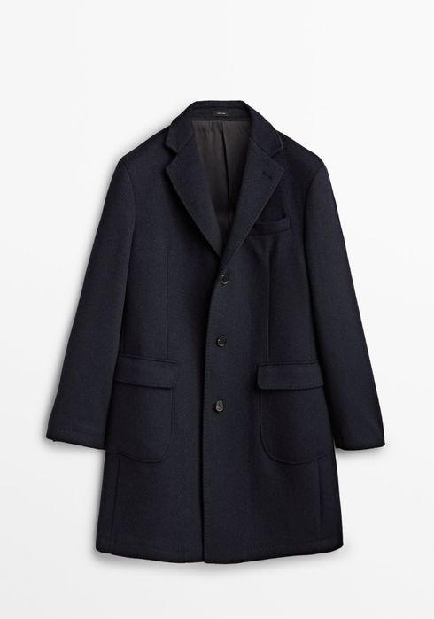 Palton Massimo Dutti din stofa de lana