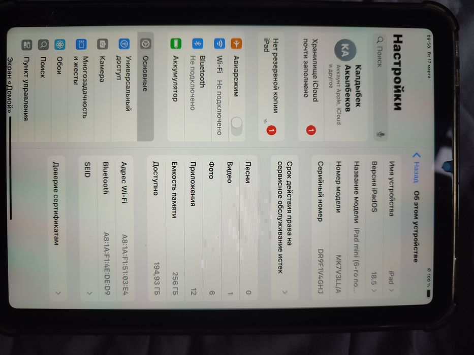 iPad mini ( 6 го поколение
