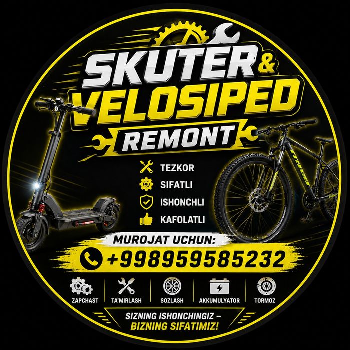 skuter va velosiped remont