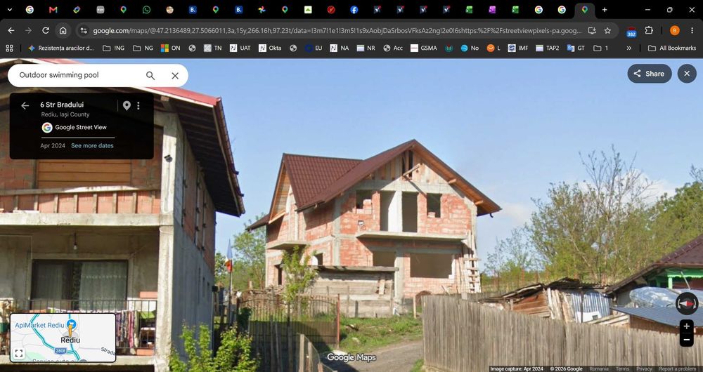 Schimb casa la rosu/gri Rediu cu ap Iasi