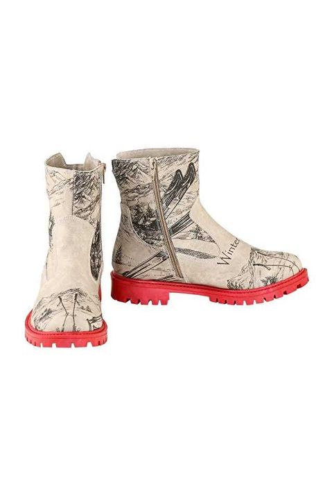 Дамски ботуши с мотиви размер 39