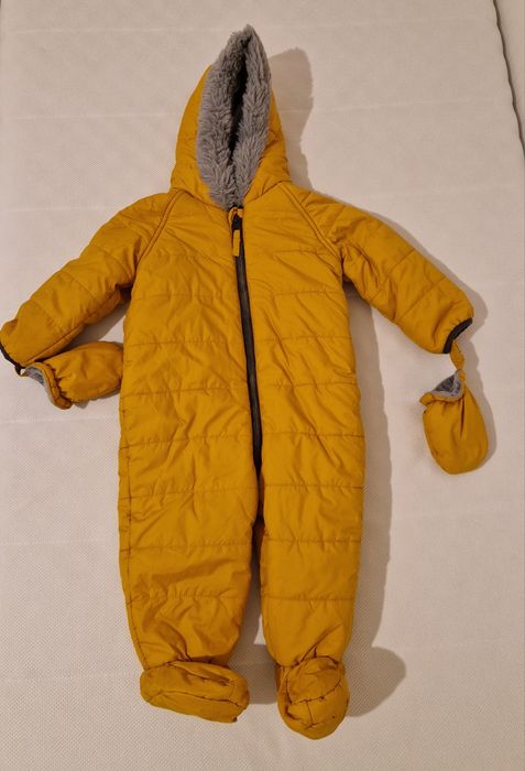 Combinezon de iarnă pentru bebeluși George, galben pt. copii