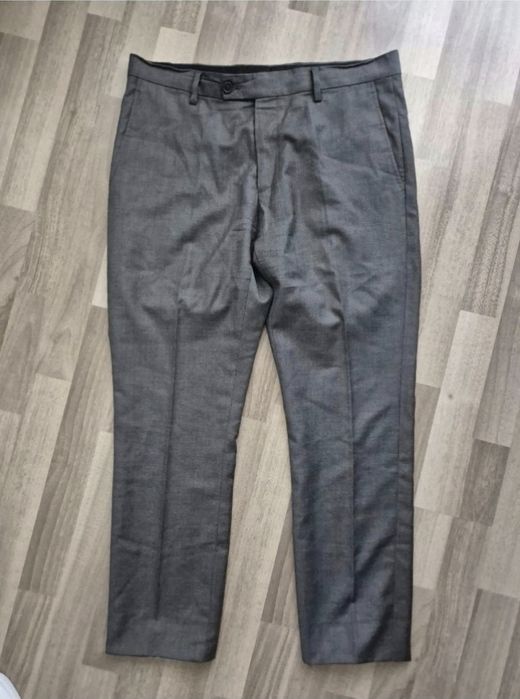 Pantaloni Eleganți Bărbați Calvin Klein - 100% Lână Pură - M