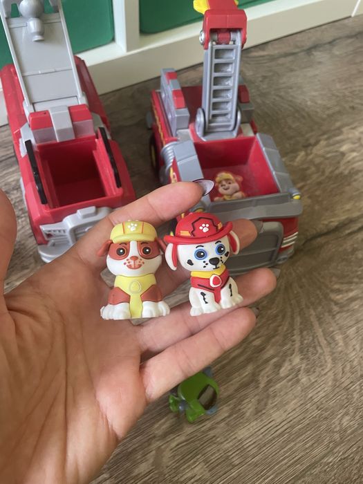 Paw Patrol Пед Патрул коли и фигурки Маршал, Роки, Рабъл