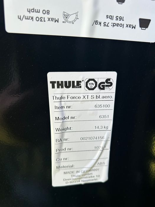 Thule Force XT S bl. aero 635100