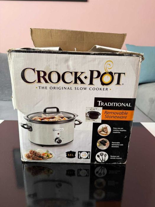 Уред за бавно готвене Crock-Pot, 3,5 л. DNA, Бял