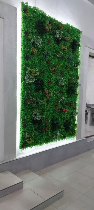 Suniy gazon chim zabor fetostina