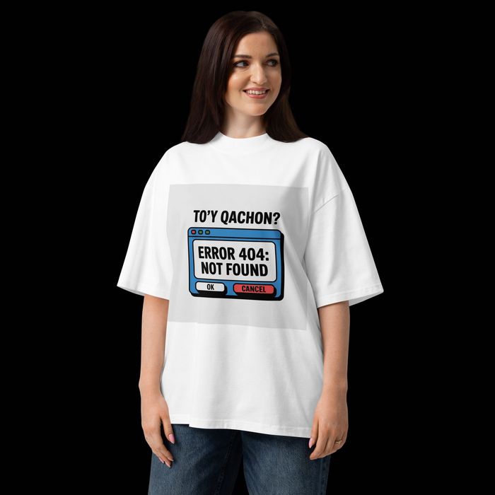 TO'Y QACHON - Oversized Premium Futbolka