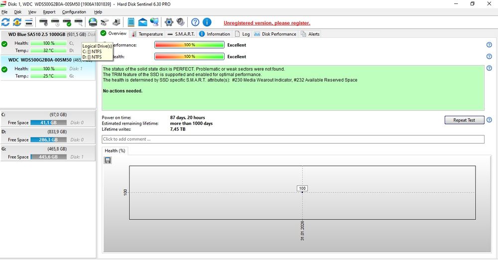SSD Western Digital Blue 3D 500GB 2.5'' SATA III