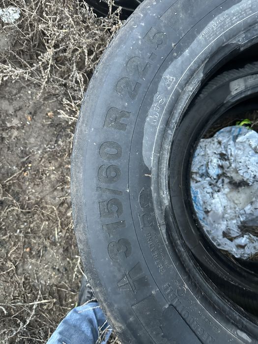 315/60R 22.5 бу шины Regroovable