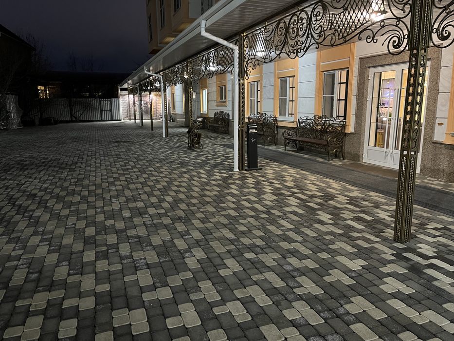 Блоки стеновые и перегородочные, брусчатка, бордюры