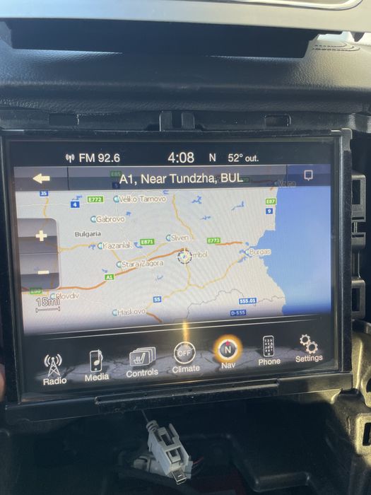 Навигация HARMAN Ucconect JEEP 8.4, BG карта и четни радио честоти