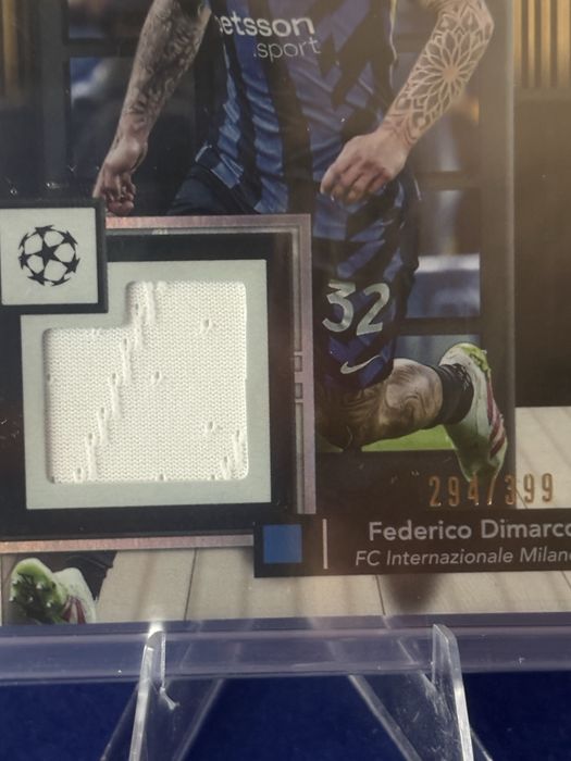 Federico Dimarco match worn patch /399 topps museum collection 24/25