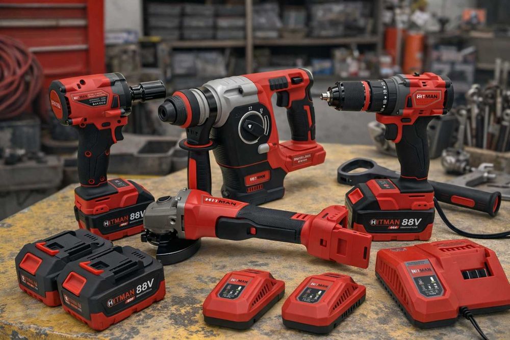 Set scule 88V 4 unelte 4 baterii putere maxima