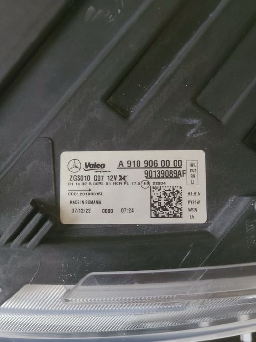 Фар ляв Mercedes Sprinter w910 Спринтер Перфектен